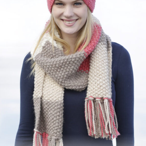 Eyes On Me Scarf & Head Band by DROPS Design