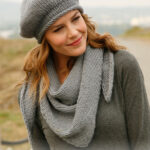 Paris Beret & Shawl by DROPS Design