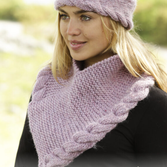 Braided Warmth Head Band & Neck Warmer by DROPS Design