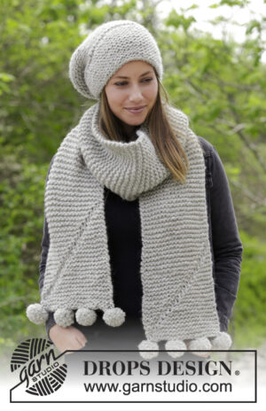 Heidrun Hat & Scarf by DROPS Design