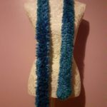 Joy Prism Glittery Blue Boa Scarf