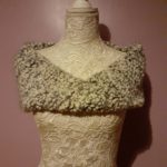 Blissful Grey and White Bobbly Twisted Snood