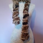 Monarch Sparkly Gold and Cream Scarf