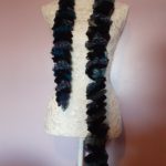 Monarch Sparkly Blues and Black Scarf