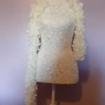 Joy Ruffle White Scarf