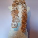 Joy Ruffle Caramel Ripple Scarf
