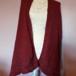 Burgundy Tweed Wrap