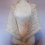 Fab Cream Tweed Shawl