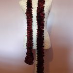 Joy Rainbow Black and Burgundy Scarf