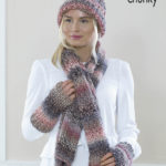 Hat, Scarf and Wrist Warmers by King Cole (5456)