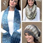 Scarf, Snood and Slouchy Hat by King Cole (4355)
