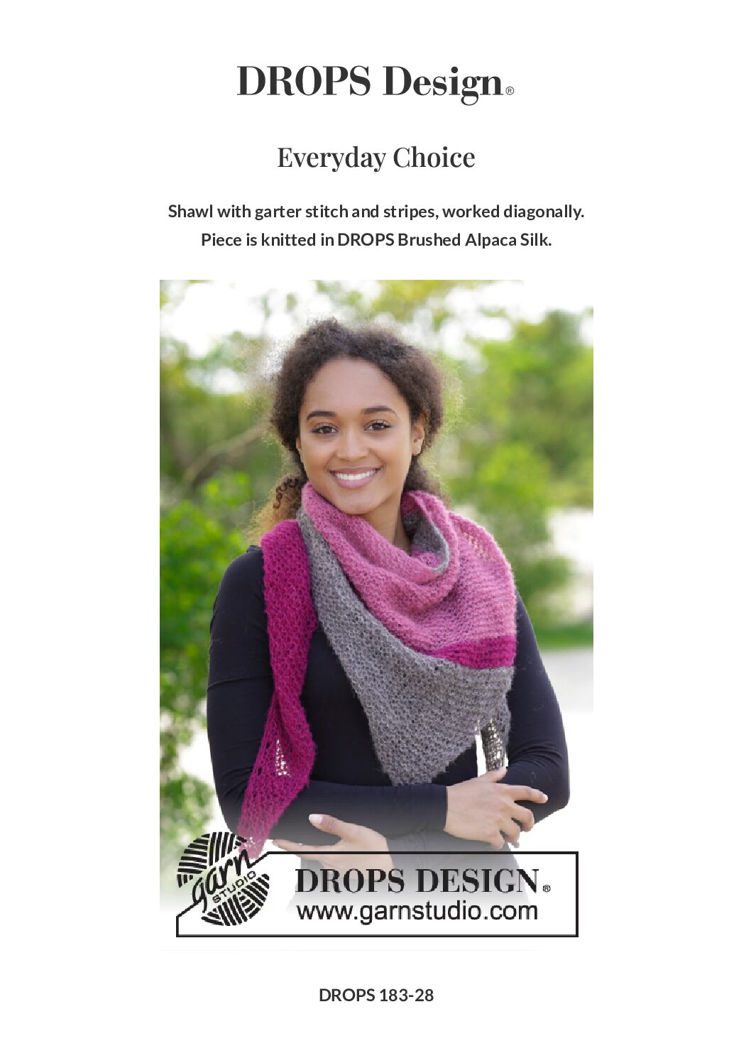 Everyday Choice Shawl by DROPS Design