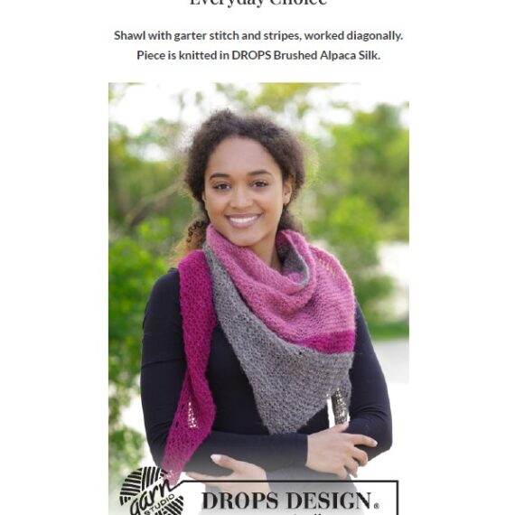 Everyday Choice Shawl by DROPS Design