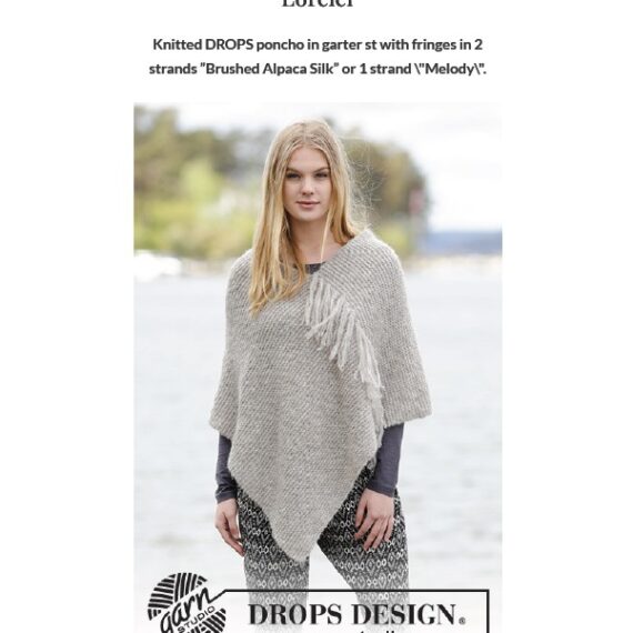 Lorelei Poncho by DROPS Design