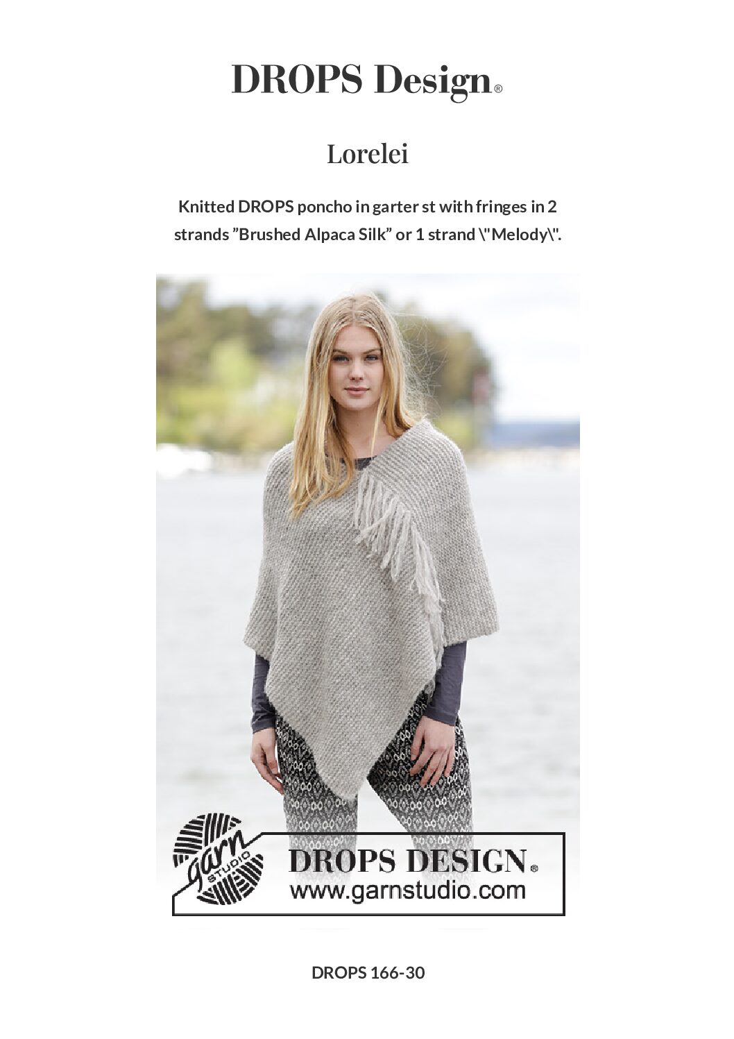 Lorelei Poncho by DROPS Design