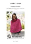 Raspberry Treasure Poncho by DROPS Design