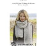 Grey Mist Scarf by DROPS Design
