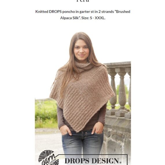 Peru Poncho by DROPS Design