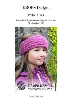 Pretty in Pink Head Band by DROPS Design