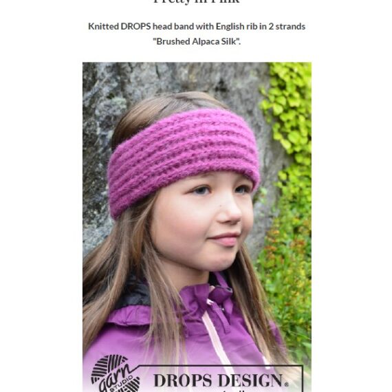 Pretty in Pink Head Band by DROPS Design