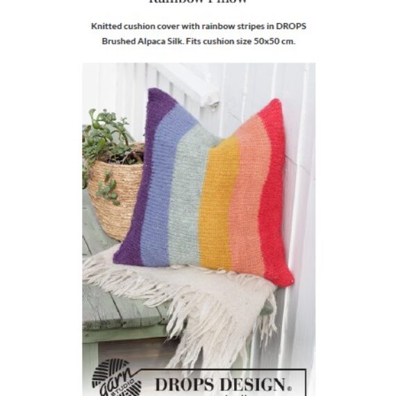 Rainbow Pillow by DROPS Design