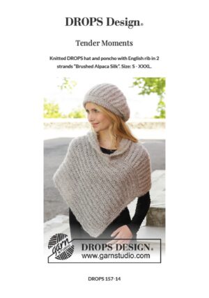 Tender Moments Hat and Poncho by DROPS Design