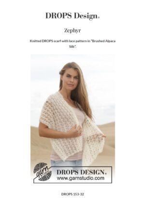 Zephyr Shawl by DROPS Design