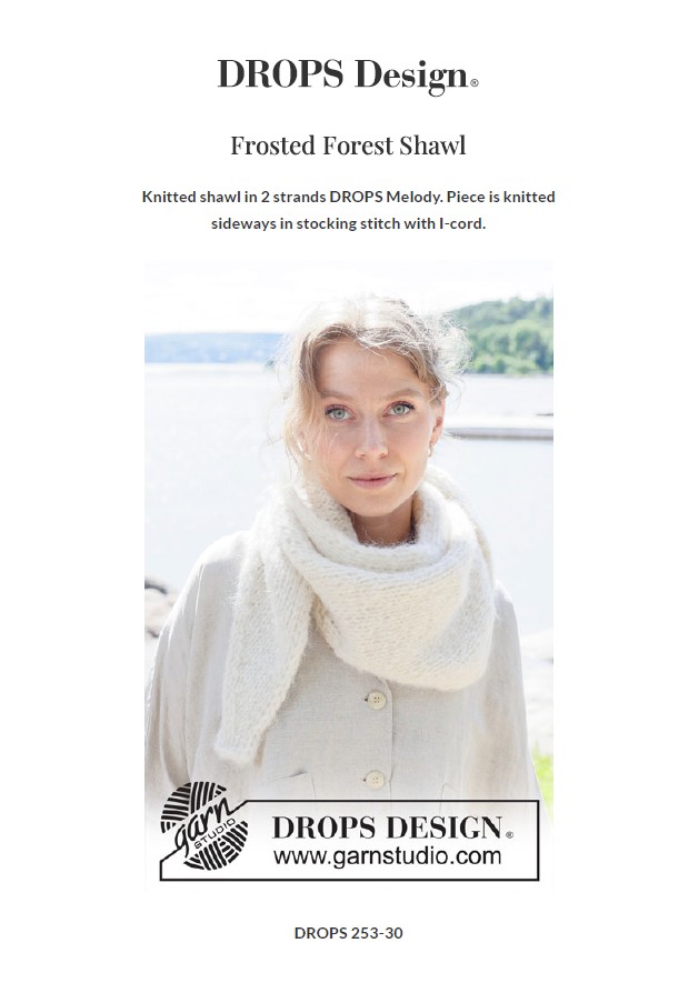 Frosted Forest Shawl by DROPS Design - Image 2