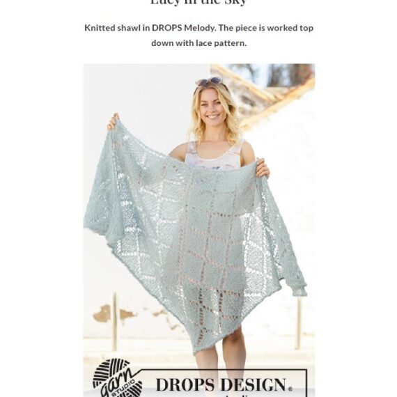 Lucy in the Sky Shawl by DROPS Design