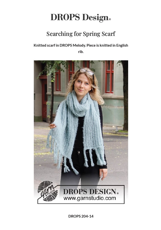 Searching for Spring Scarf by DROPS Design