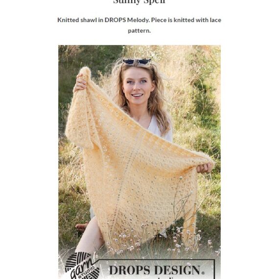 Sunny Spell Shawl by DROPS Design