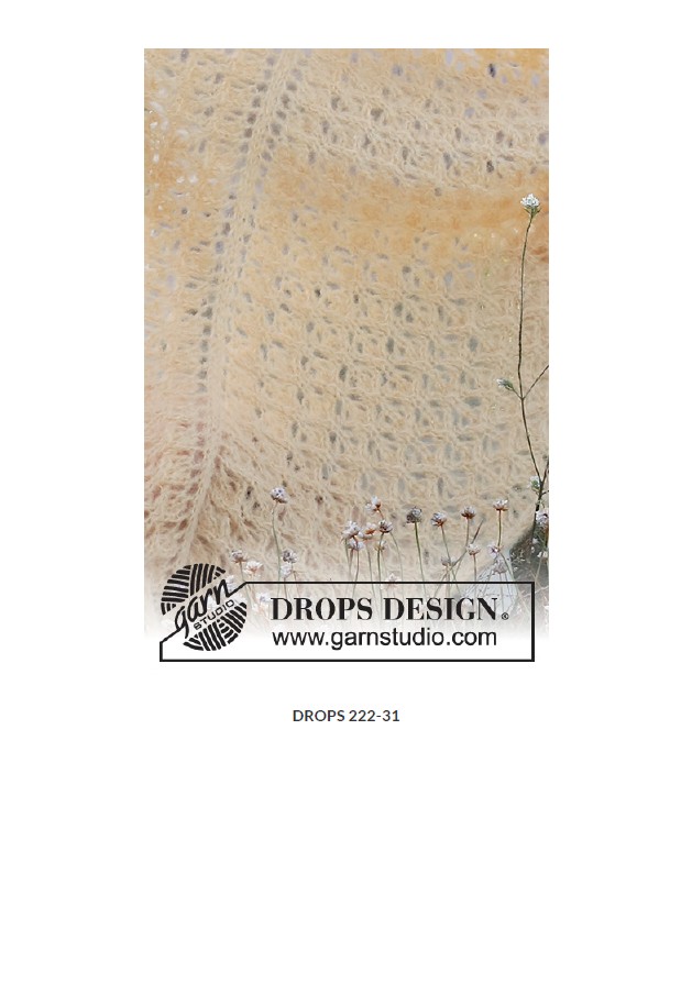 Sunny Spell Shawl by DROPS Design - Image 2