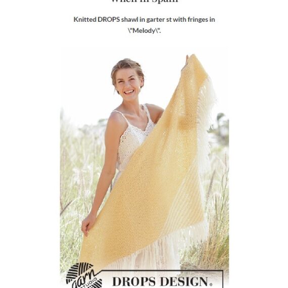 When in Spain Shawl by DROPS Design