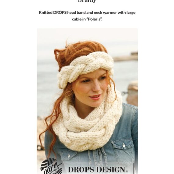 Braidy Head Band and Neck Warmer by DROPS Design