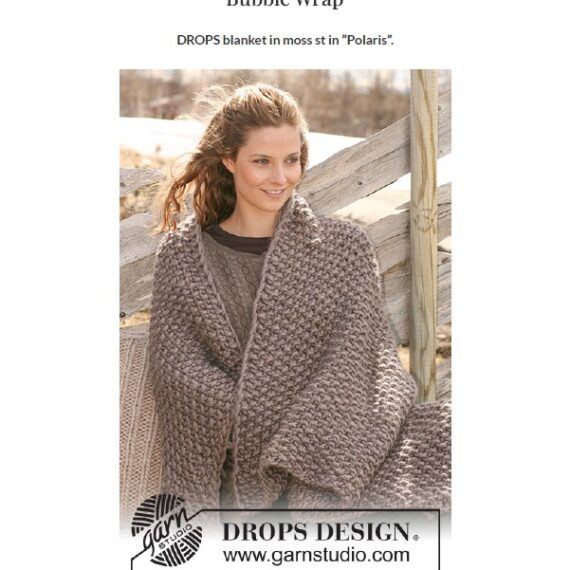Bubble Wrap blanket by DROPS Design