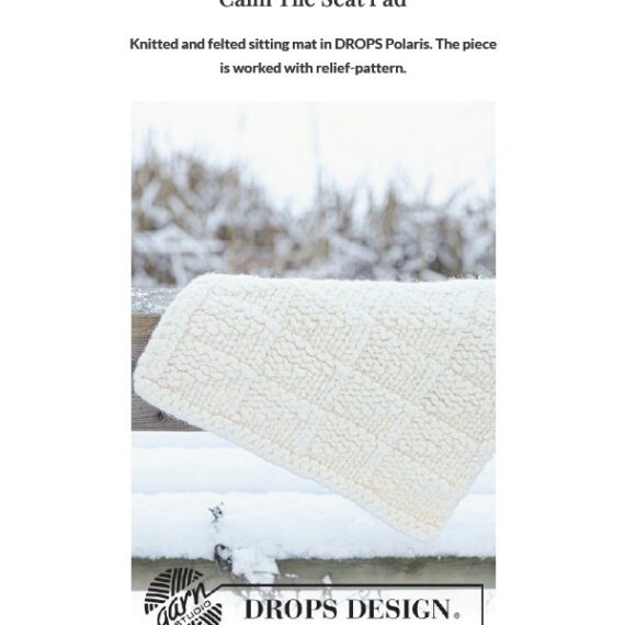 Calm Tile Seat Pad by DROPS Design