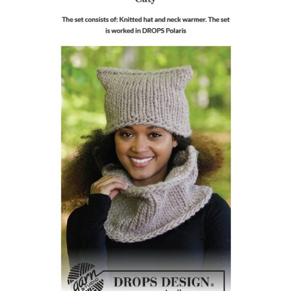 Caty Hat and Neck Warmer by DROPS Design