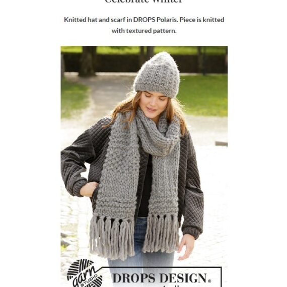 Celebrate Winter Hat and Scarf by DROPS Design
