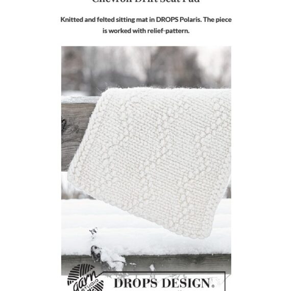 Chevron Drift Seat Pad by DROPS Design