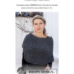 Collecting Pinecones Poncho by DROPS Design