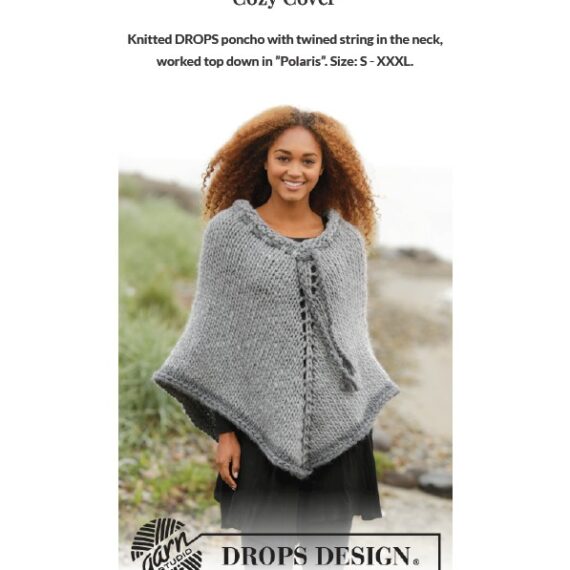 Cozy Cover Poncho by DROPS Design